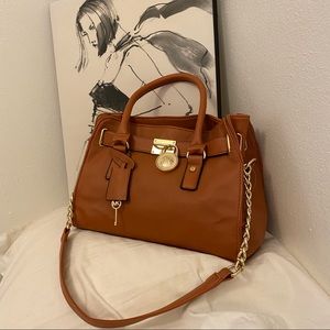 Michael Kors Hamilton brown purse